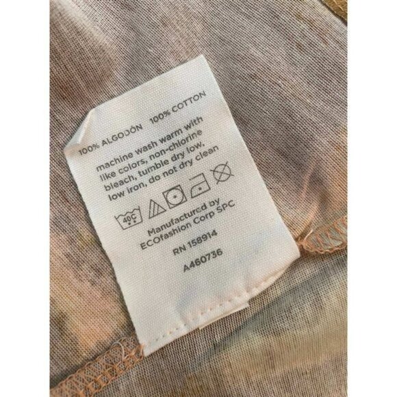 Seed Style Organic Cotton Watercolor Print Top LARGE (909) - Picture 4 of 5